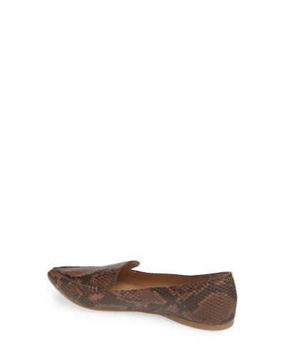 steve madden feather snake flats