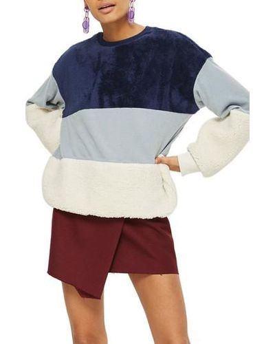 topshop navy sweatshirt