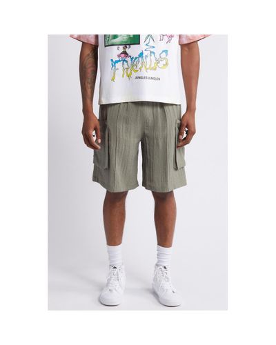 JUNGLES JUNGLES Oversize Cargo Shorts - Gray