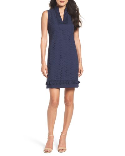 eliza j mandarin collar shift dress