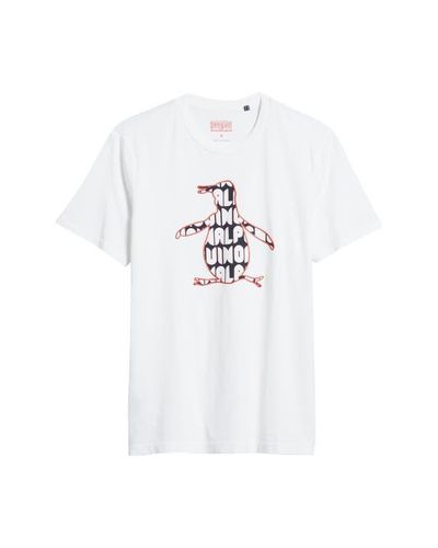 Original Penguin Pete Graphic T-Shirt - White