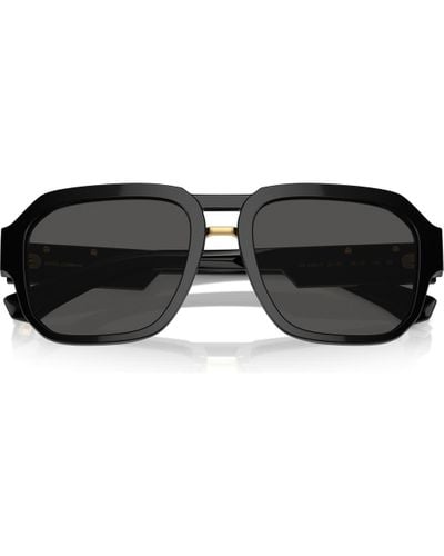 Dolce & Gabbana 56Mm Pilot Sunglasses - Black