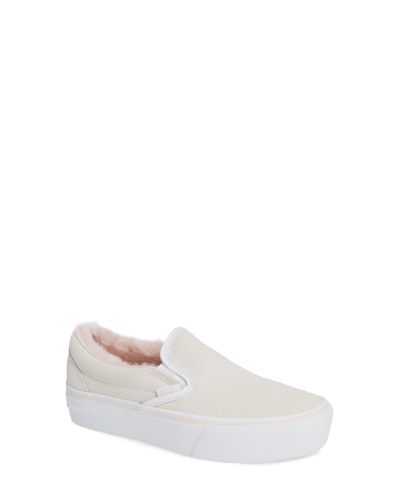 vans with fur slip on