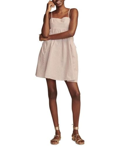 Lucky Brand Drawstring Pocket Cotton Sundress - Natural