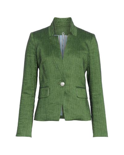 Veronica Beard Farley Linen Blend Dickey Jacket in Green - Lyst