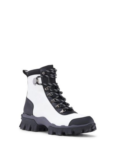 Moncler Helis Hiking Boot in White/ Black (Black) - Lyst