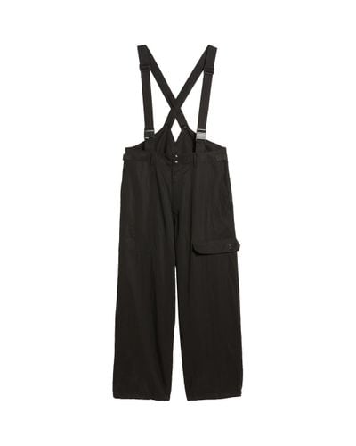 Y-3 Twill Suspender Pants - Black