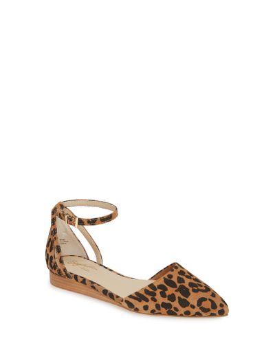 plateau ankle strap flat