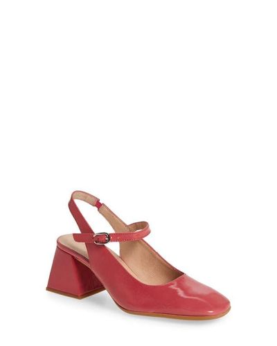 Escarpins Aixa Slingback Wonders – Cuir Noir, Talon Compensé – Confort MemoryGel – Fabriqué En Espagne