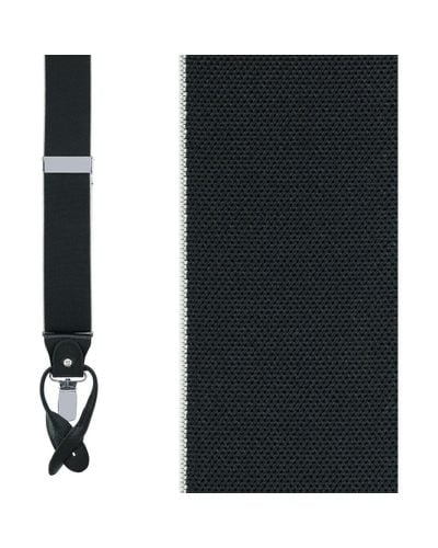 Trafalgar Big & Tall Maddox 35Mm Convertible Suspenders - Black