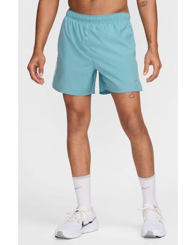 Nike Dri-Fit Challenger 5-Inch Brief Lined Shorts - Blue