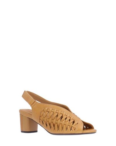 L'Amour Des Pieds Women's Adriel Heeled Sandals - Comfy Memory Foam Leather Summer Shoes