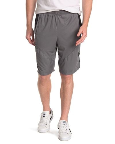 grey puma shorts