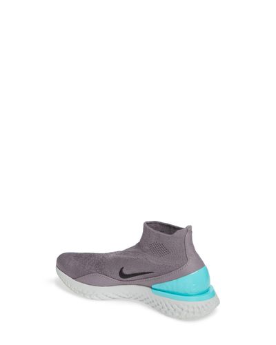 rise react flyknit sock sneaker