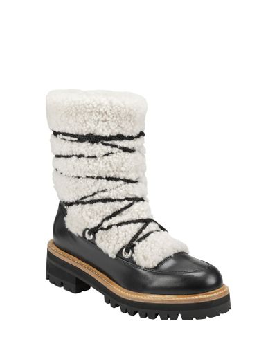 marc fisher isalia shearling hiker boots