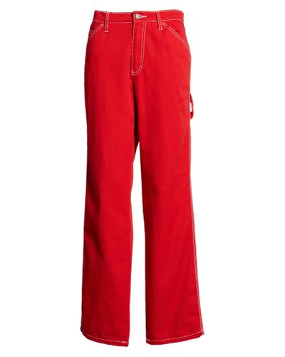 red dickies carpenter pants
