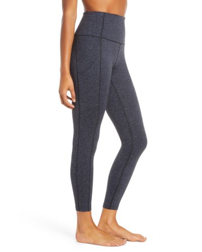Zella Live In High Waist 7/8 Leggings in Gray - Lyst