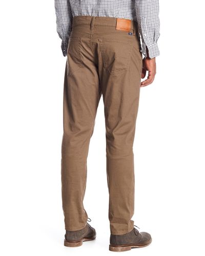 Lucky brand mens 121 slim straight fit pants stretch brown MSRP $99.00 New