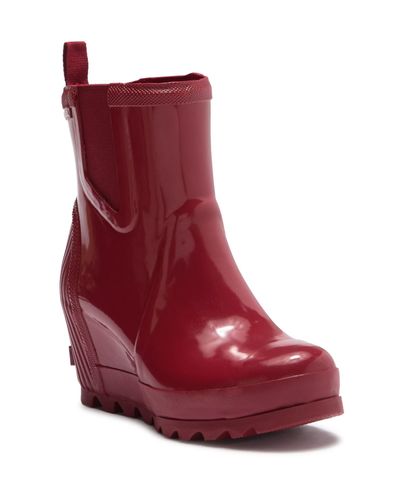 sorel joan rain wedge gloss