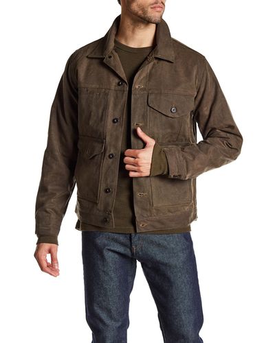 Filson Cotton Short Cruiser Jacket in Brown for Men - Lyst