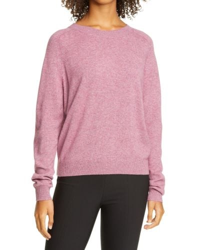 Vince Wool & Cashmere Sweater in Pink - Lyst