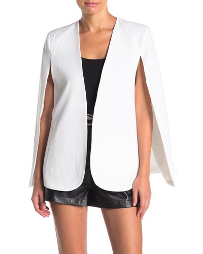 ivory cape blazer