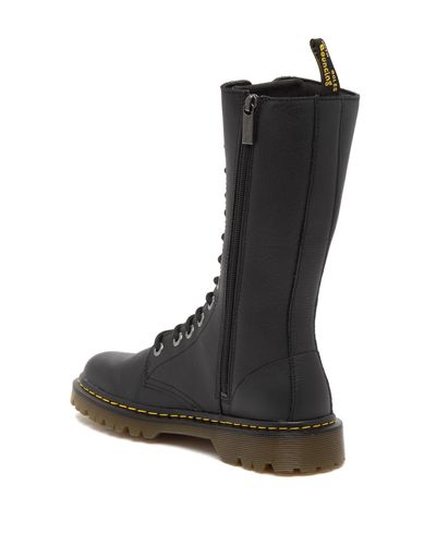 doc martens tall lace up boots