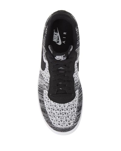 Nike Rubber Air Force 1 Flyknit 2.0 Trainers in Black for Men | Lyst