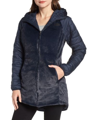 the north face women's mossbud reversible fleece parka