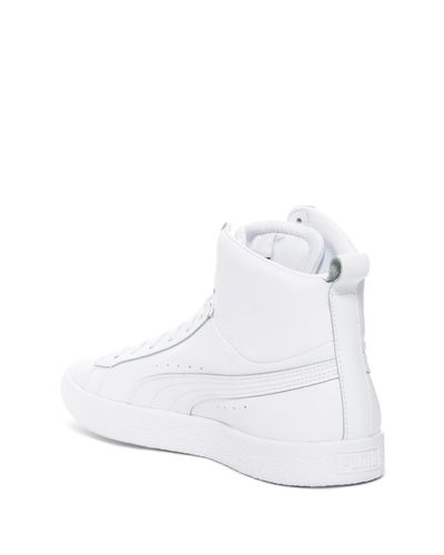 puma clyde mid core foil black