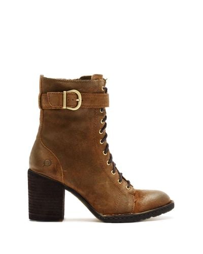 cass block heel boot