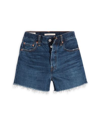 Levi's Ribcage High Waist Cutoff Denim Shorts In Noe Five At Nordstrom Rack in Blue | Lyst