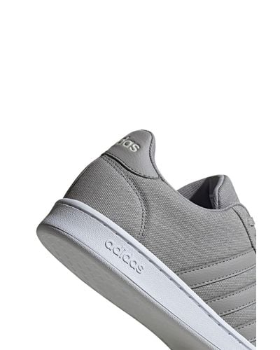 adidas grand court mens grey