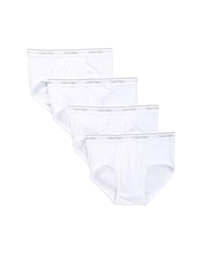 Calvin Klein Cotton Classic Fit Brief - Pack Of 4 in White for Men - Lyst