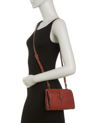 New Frye Lucy Leather Crossbody Bag Clutch Cognac DBO0485 MSRP 228.00 New Frye Lucy Leather Crossbody Bag Clutch Cognac DBO0485 MSRP 228.00