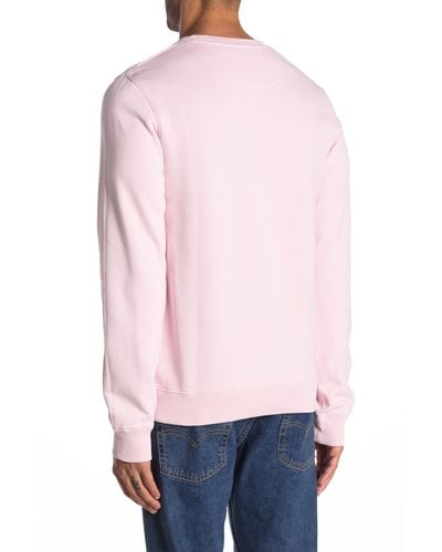 Scotch & Soda Cotton Signature Artwork Sweatshirt in Pink for Men - Lyst