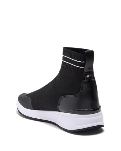 womens tommy hilfiger sock trainers