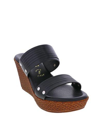 basket weave wedge sandals