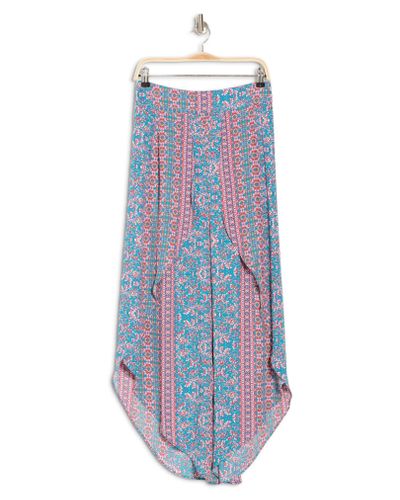 flowy printed pants