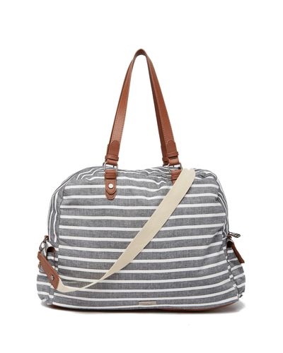 Madden girl glory stripe large jersey weekend bag Clearance