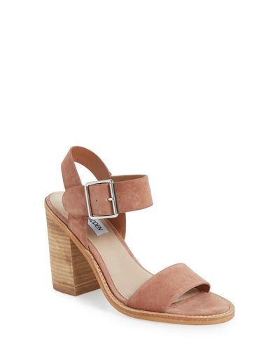 steve madden low block heel sandals