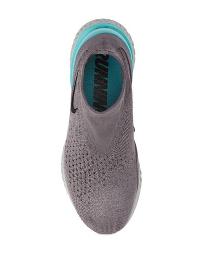 rise react flyknit sock sneaker