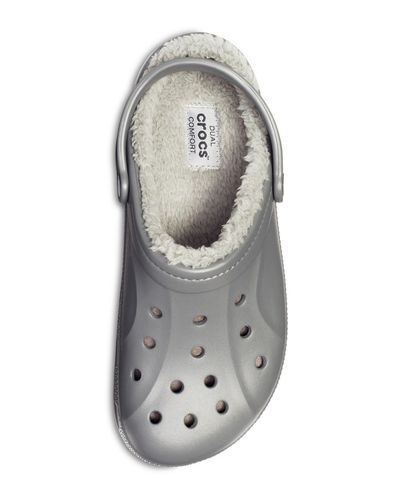 gray winter crocs