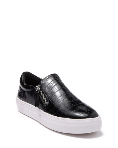 steve madden glaammar zip platform sneaker