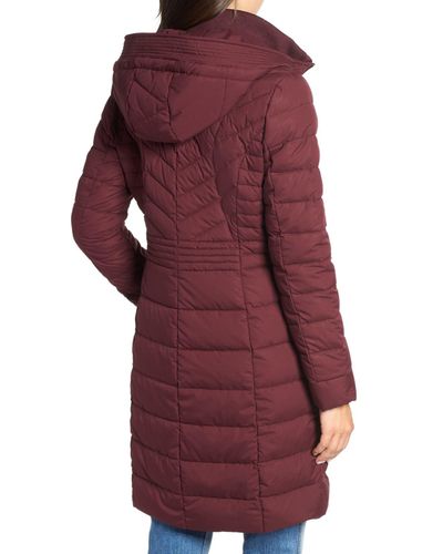 stretch quilted walker coat bernardo