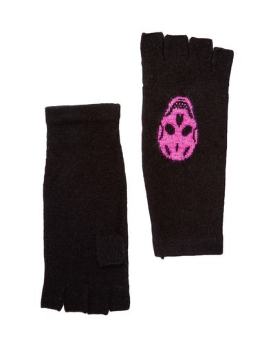 skull cashmere gloves