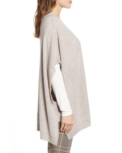 halogen cashmere ruana