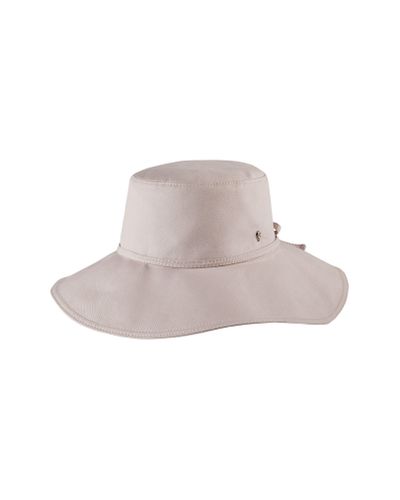 Helen Kaminski Cotton Amity Oversized Floppy Bucket Hat in Gray - Lyst
