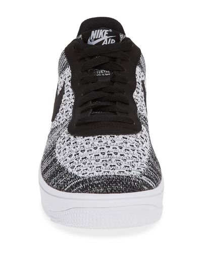 Nike Rubber Air Force 1 Flyknit 2.0 Trainers in Black for Men | Lyst