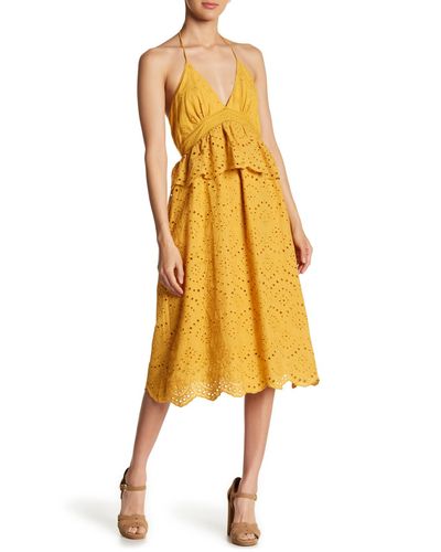 moon river button front dress